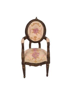 Take a Seat by Raine Louis XVI 1770 Chair Upholstered Dollhouse Mini 24003